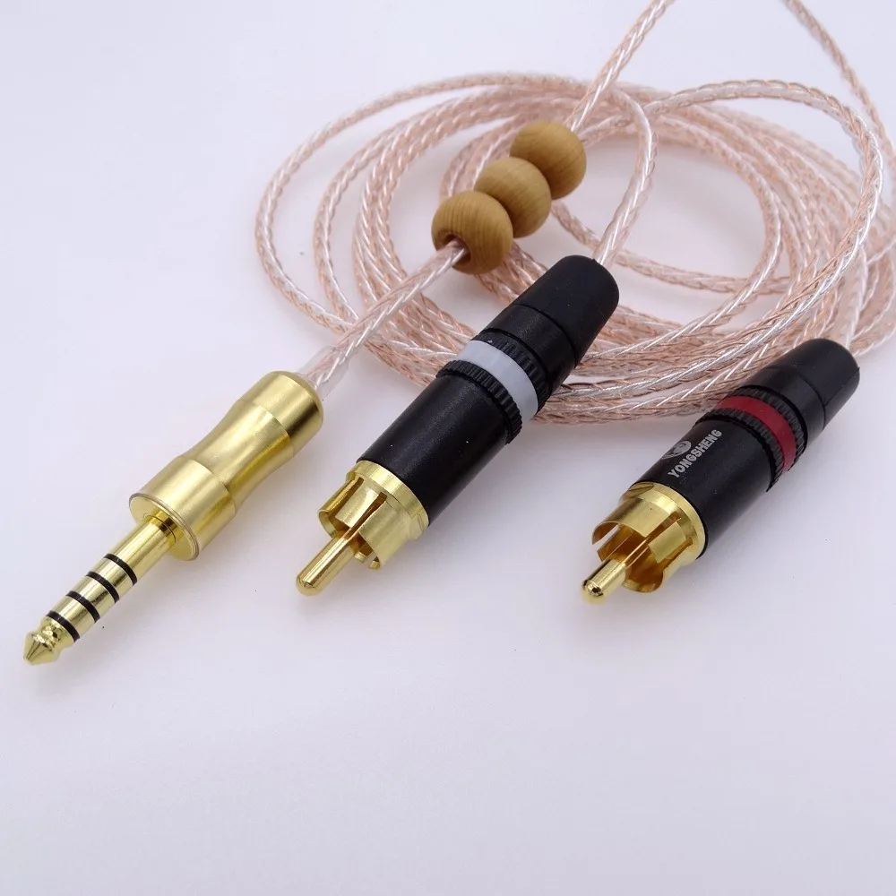 2M 4.4mm TO 2 RCA Audio Adapter Cable For sony NW-WM1Z 1A MDR-Z1R TA-ZH1ES PHA-2A Headphone Upgrade Cable