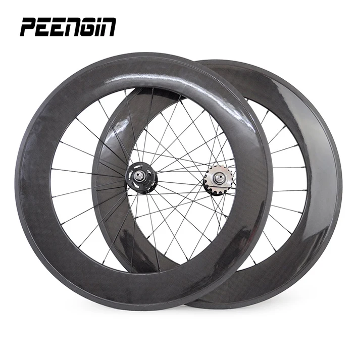 retail wholesale price!boost high TG 88mm track bike wheel set carbon