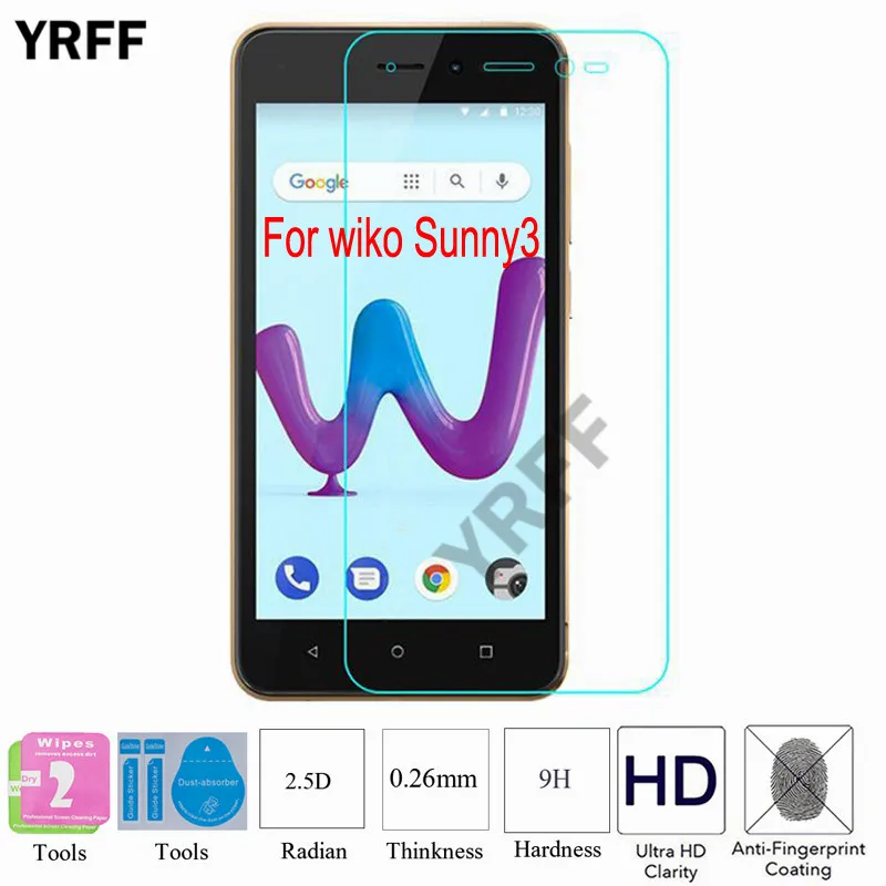 

2PCS 2.5D 0.25mm 9H Tempered Glass Screen Protector Protective Film For WIKO Harry 2 Harry2 For WIKO Sunny 3 Sunny3
