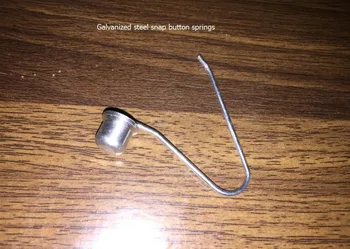 

Custom V shaped spring button Crutch Pole Clip Button for 25mm pipe