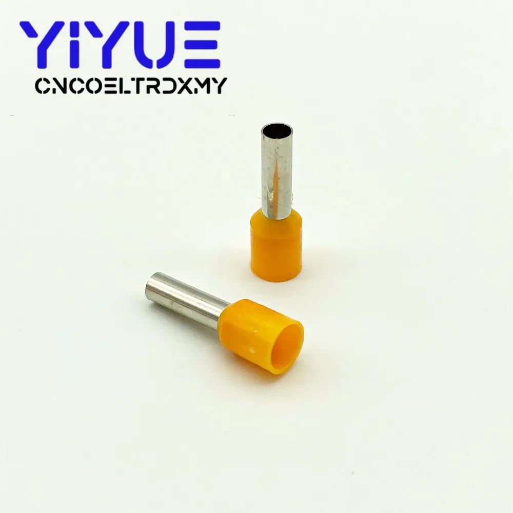 E4012 Tube insulating terminals 4.0MM2 100PCSPack Insulated Cable Wire Connector Insulating Crimp Terminal (2)
