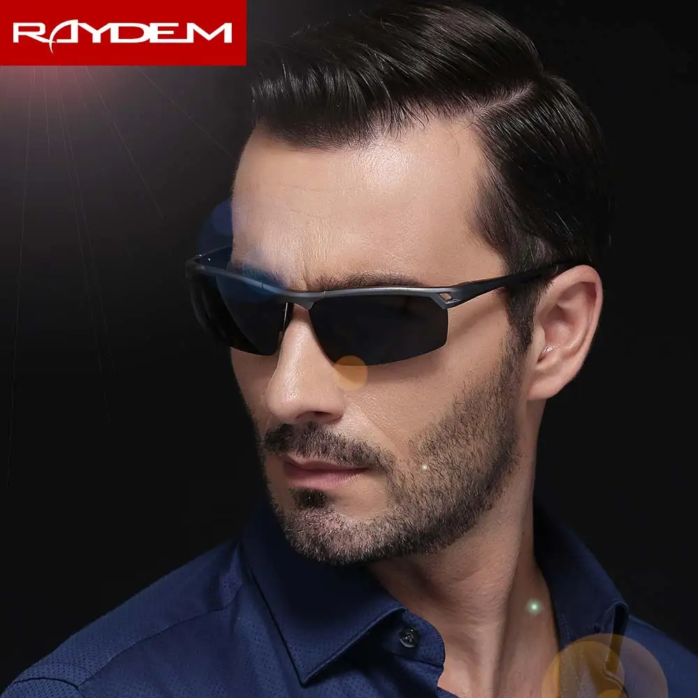 Солнцезащитные очки Raydem Мужские поляризационные спортивные солнечные для
