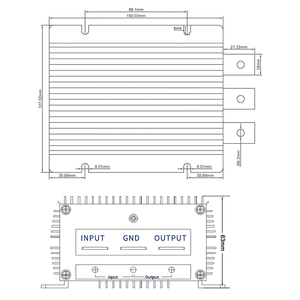 Изделия синьвэй DC36V 48В до DC12V 60A 720 Вт Шаг вниз Мощность конвертер Алюминий Напряжение регуляторы напряжения Стабилизаторы неизолированный бак для аудио