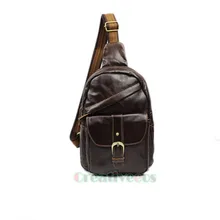 Новинка, Мужская винтажная сумка-мессенджер из натуральной кожи, несбалансированная Повседневная сумка