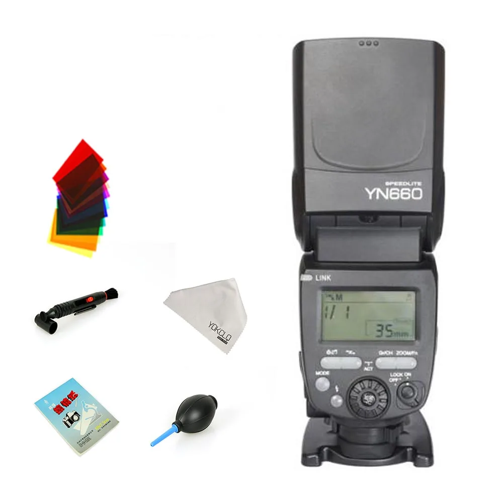Yongnuo 2,4 ГГц вспышка YN660 Вспышка Speedlite беспроводной трансивер Интегрированный для Canon Nikon Pentax Olympus - Цвет: B