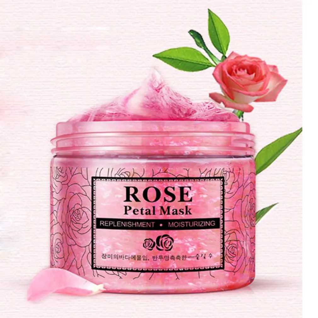 Face Mask Rose Hyaluronic Acid Masks Whitening Moisturizing Anti Acne