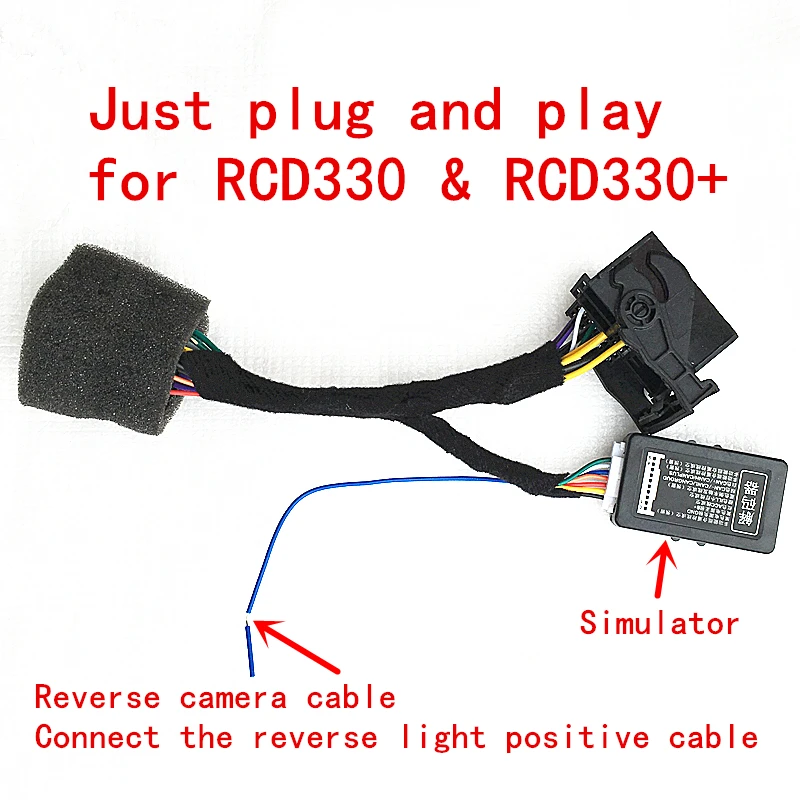 RCD330 RCD510 rcd330G CANBUS симулятор декодер с кабелем Plug& Play ISO Quadlock адаптер для Golf VI Jetta 5 6 MK5 MK6 Passat B6