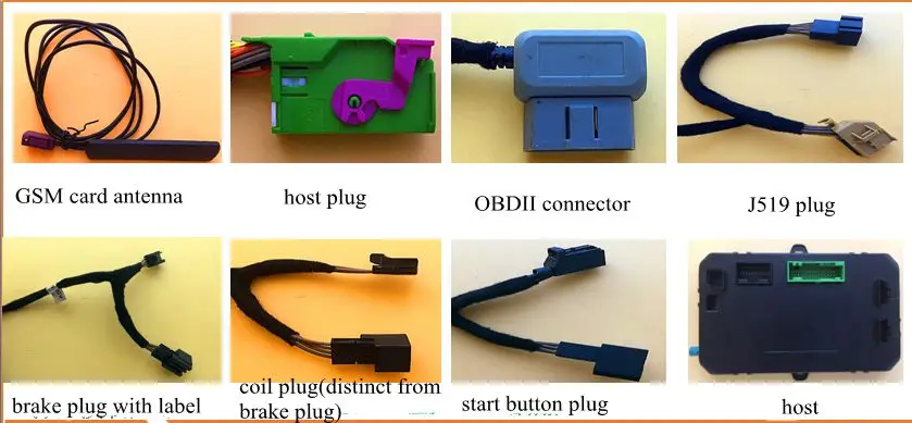  PLUSOBD Smartphone GSM car alarm GPS tracker remote engine starter Push-to-Start ExclusiveFor Audi 