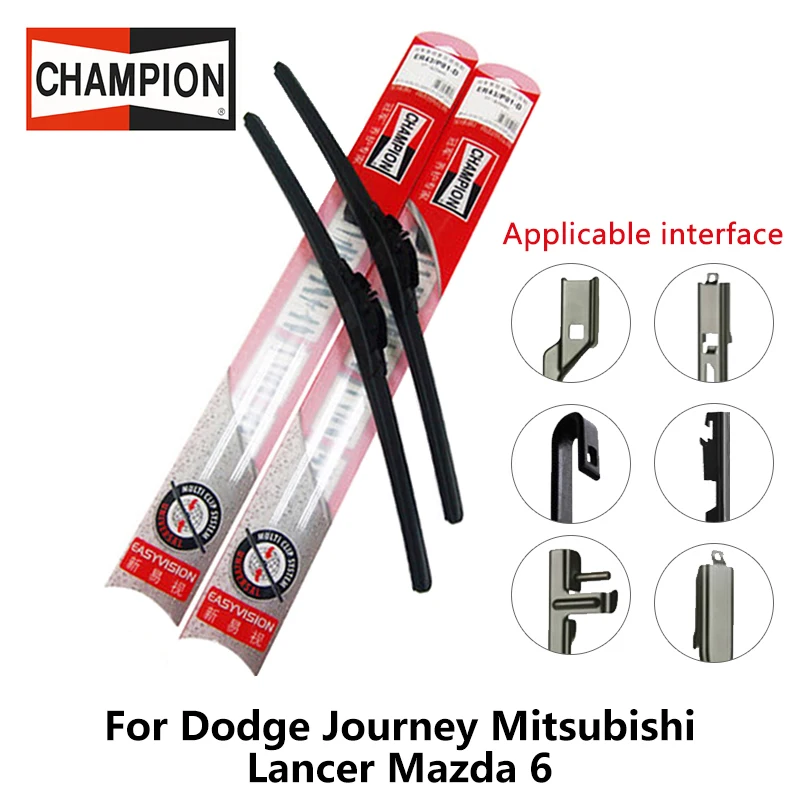 2pieces/set Champion EasyVision Compound type Wiper Blades For Dodge