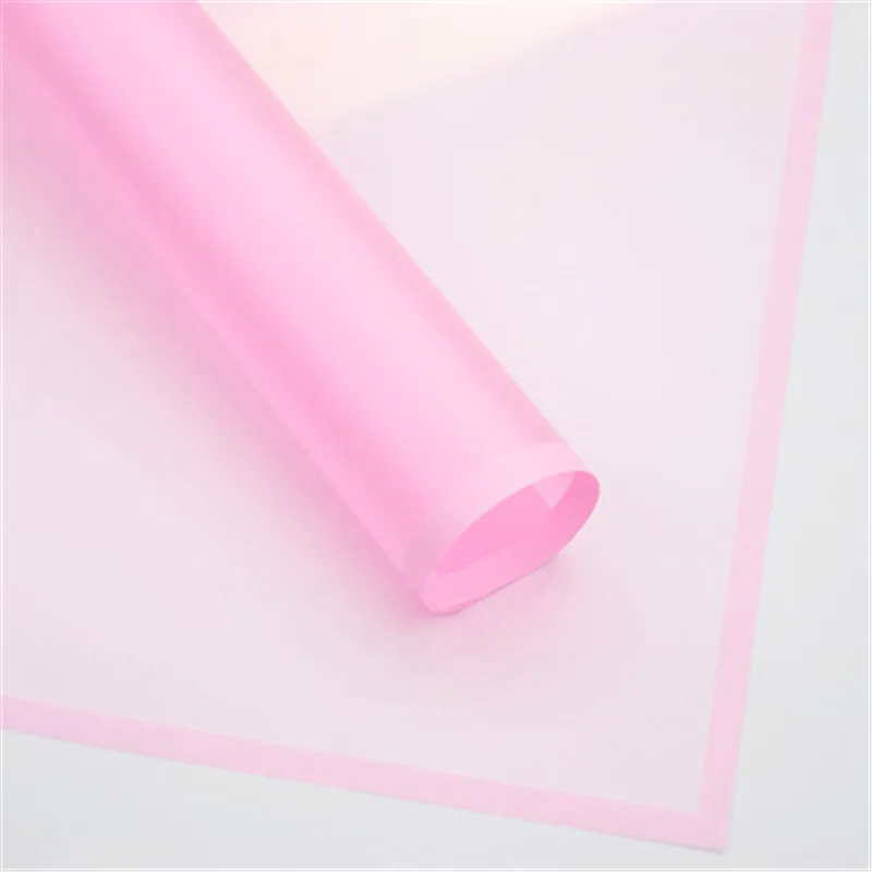 5 шт/п простой стиль границы матовая оберточная бумага ручной работы DIY скрапбук декоративная бумага подарок на день рождения букет оберточная бумага - Цвет: Pink