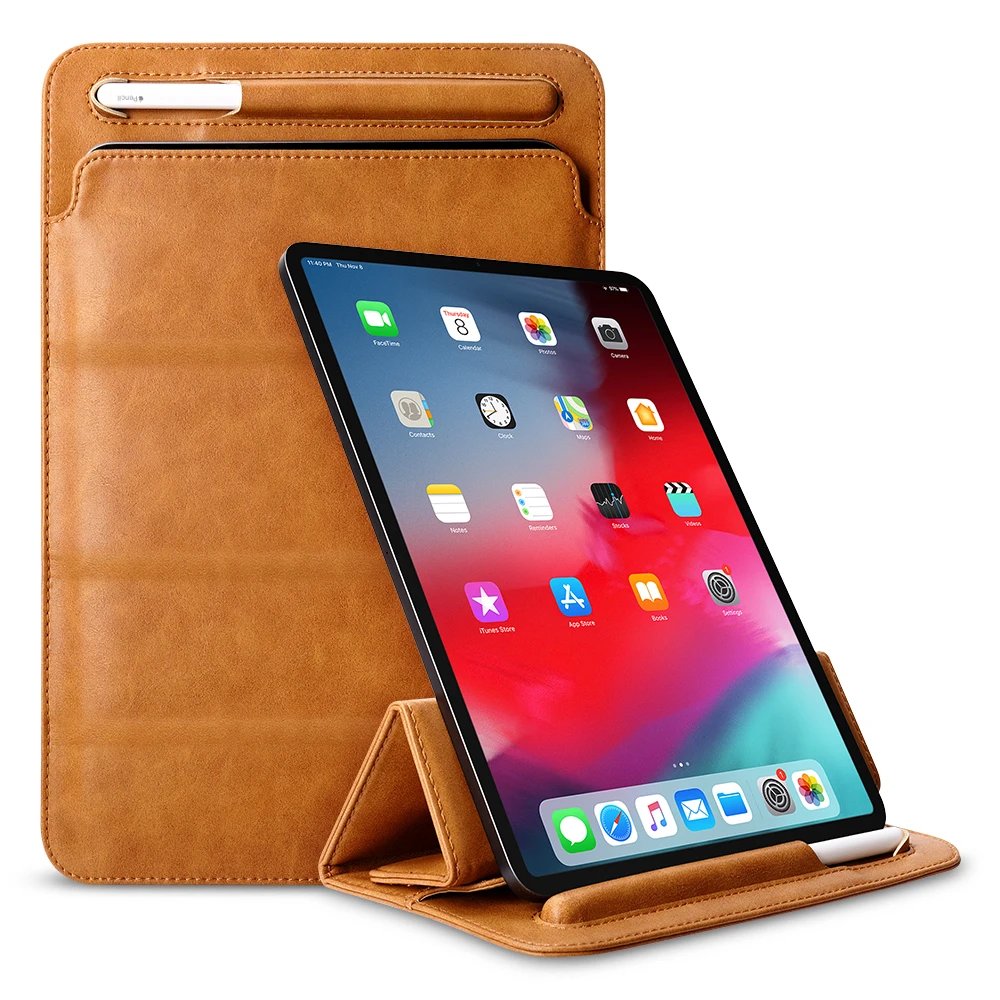 Jisoncase кожаный чехол для iPad Pro 11 дюймов чехол Магнитный стоячий складной чехол для новой версии топ с рисунком «Яблоко»