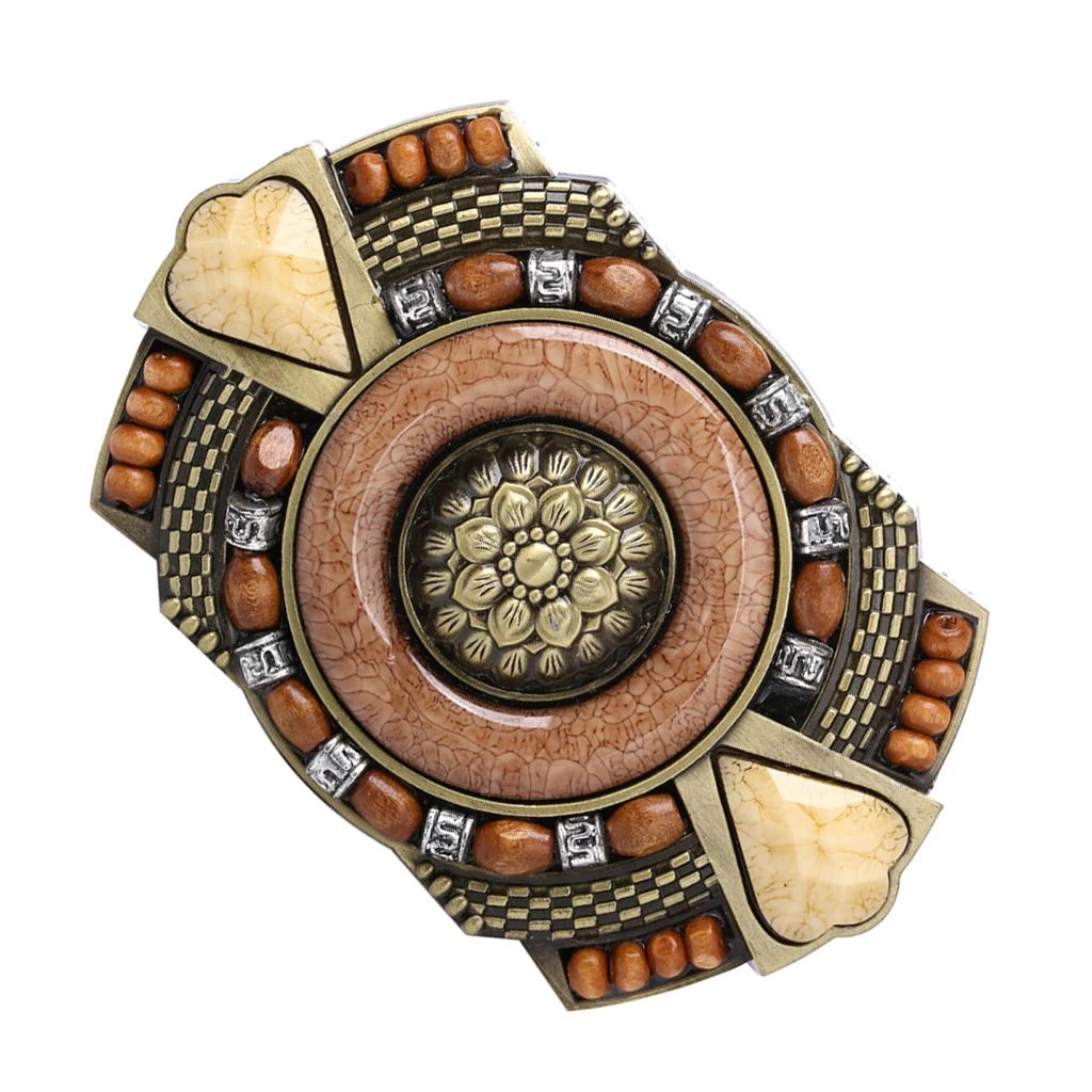 Western Bohemian Cowboy/girls Belt Buckle Indian Rodeo Novelty Bead Decor For Men's Belt Accessory 