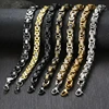 Vnox 8mm Punk Byzantine Link Chain Bracelets for Men Stainless Steel Heavy Male Pulseira ► Photo 2/6