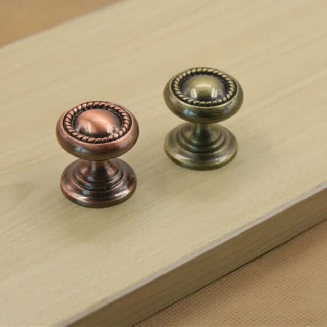 American Antique Copper Cabinet Handle Cabinet Wardrobe Single Hole American antique copper cabinet handle Cabinet wardrobe single hole knob Bronze door pulls Zinc alloy round - American Antique Copper Cabinet Handle Cabinet Wardrobe Single Hole