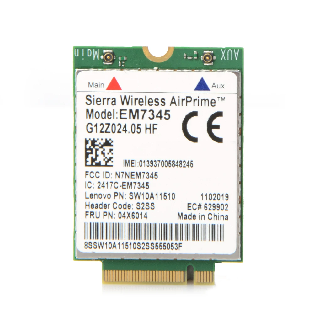 EM7455 4G LTE WWAN Wireless Card Module FRU:S1NN 00JT542 00JT547 for Lenovo PC