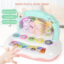 Musical Toys Piano Electronic Keyboard Music Development Educational Baby Toddler Kids Lights Toys