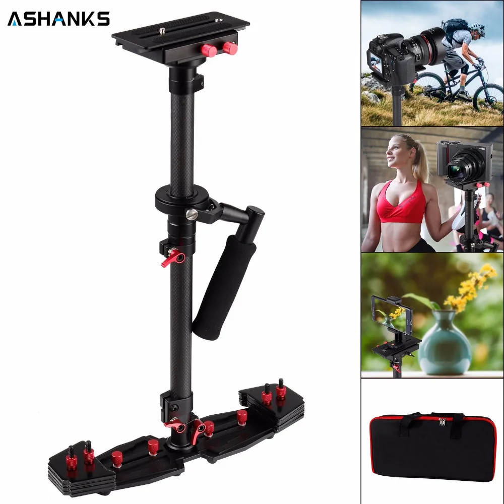 ASHANKS 80 см/31 5 ''Стабилизатор камеры углеродный Steadycam HD2000 ручной Steadicam для фотографии Dslr видео 7 кг с сумкой