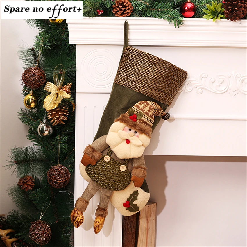 large vintage christmas stockings filler artificial christmas tree ornaments christmas decorations for home in stockings gift holders from home garden - Christmas Tree Filler Decorations large vintage christmas stockings filler artificial christmas tree ornaments christmas decorations for home in stockings gift holders from home garden - Christmas Tree Filler Decorations