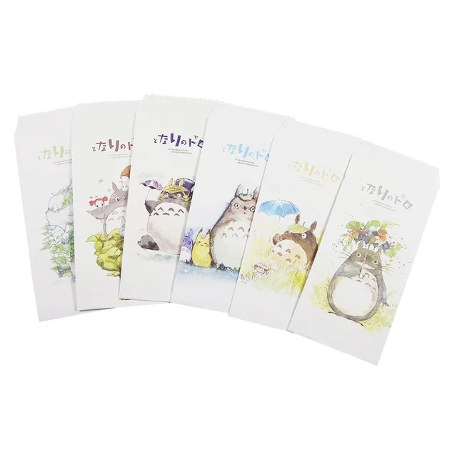 5 Pcs Lot Classic Japan Cartoon Totoro Aquarelle Style Envelope For