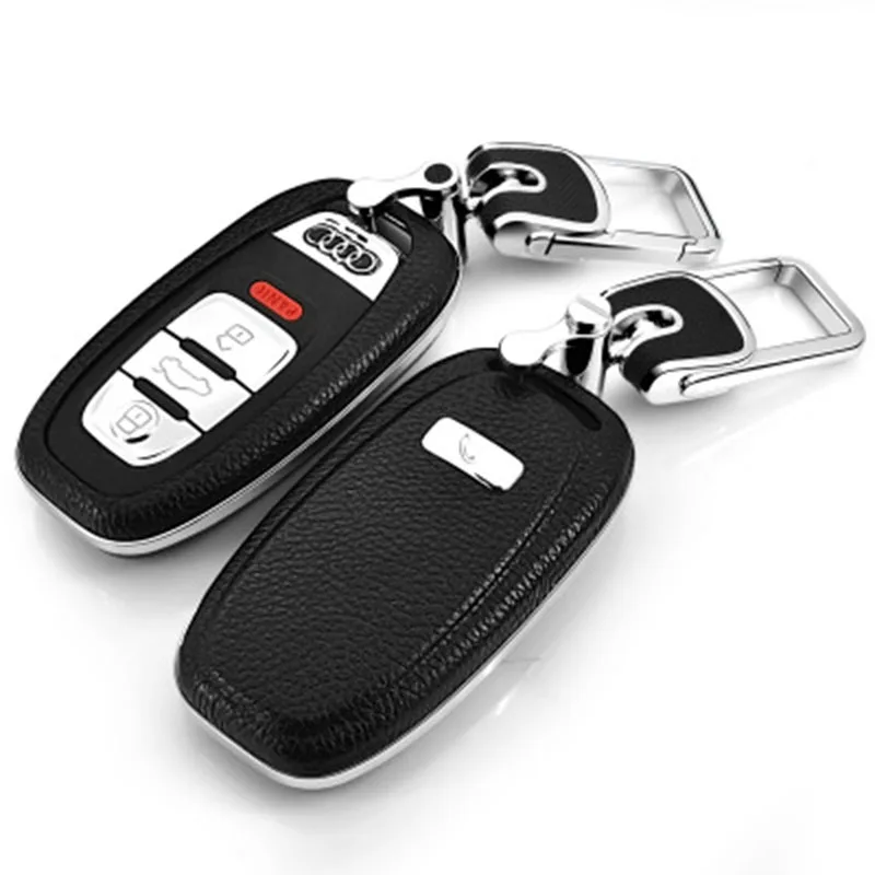 Автомобильные аксессуары для Audi A4L/A6L/Q5/A8/A5/A7/S5/S7 верхний слой кожаный чехол для ключей автомобиля чехол для ключей Автомобильный Брелок
