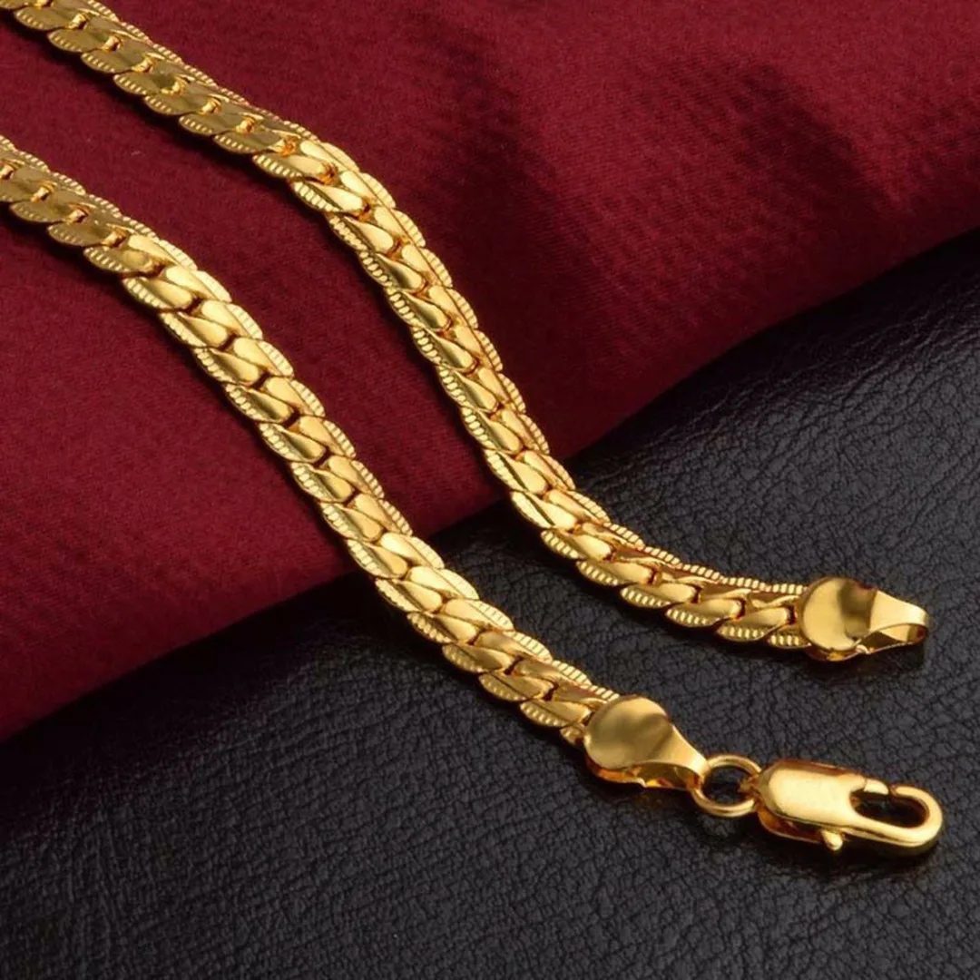 

5mm Shellhard Unisex Cuban Curb Link Chain Punk Long Chain DIY Necklaces For Mens Womens Jewellery Accessories Erkek kolye