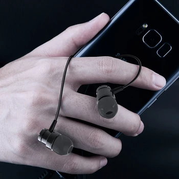 

MOXOM Earphone With Microphone 3.5mm Earphone Gaming Wired In-ear Earphones Earbuds For Iphone 5 5s 6 6s Samsung HUAWEI Computer