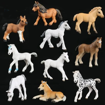 

Simulated Animal Horse Model Solid Emulation Action Figure Learning Educational Kids Toys for Boys Children Purebred Black Horse