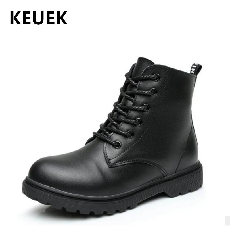 

NEW 2020 Spring Children Leather Ankle boots Genuine leather Motorcycle boots Boys Girls shoes Winter Kids Snow boots 04