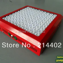 Красный корпус 3 Вт Светодиодный светильник для выращивания 300 Вт(100*3 Вт), встроенный с оптическими линзами, лучший для роста лекарственных растений и цветения