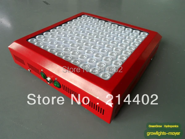 

Free shipping Red shell 3W Led Grow Light 300W(100*3W),built with optical lens,best for Medicinal plants growth and flowering
