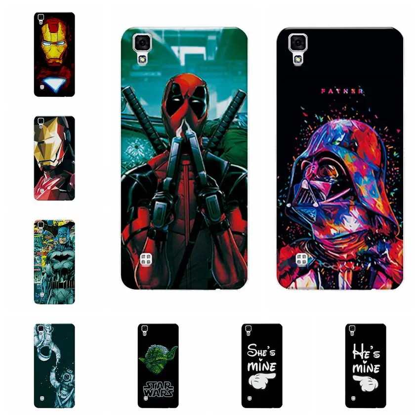 

Charming Deadpool Spiderman Case Coque For LG X Power K220ds K220 LS755 Soft TPU Cases Fundas For LG X power Xpower Cover Capa