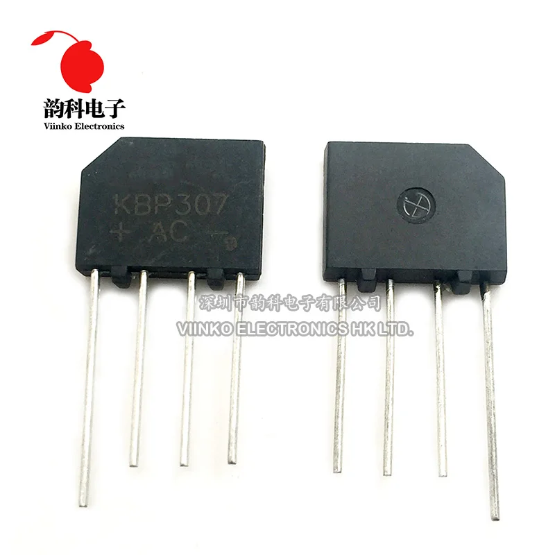 

20PCS KBP307 KBP 307 3A 700V Flat bridge bridge rectifier new
