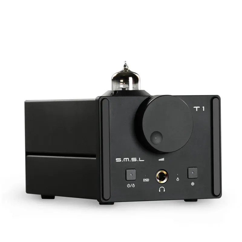 

SMSL T1 Hi-Fi Headphone Amplifier CM6632A AK4490EQ Optica Coaxial USB Decoder DAC DSD512 384kHz with Hi-Fi Audio Tube RCA Output