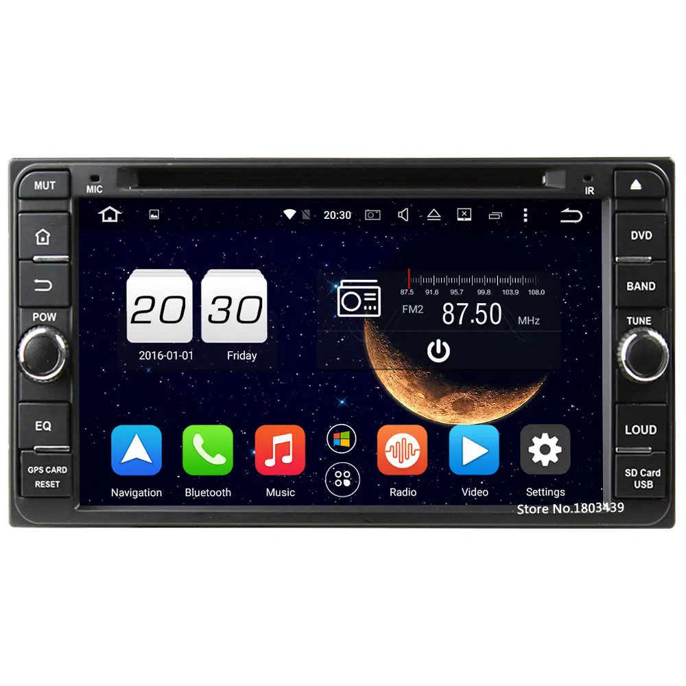 

Octa Core 4GB RAM Android 6.0 2DIN DAB+ Car DVD Radio Player For Toyota Echo Lelas Vits Vela Alphard Celica Corolla Camry Rav4