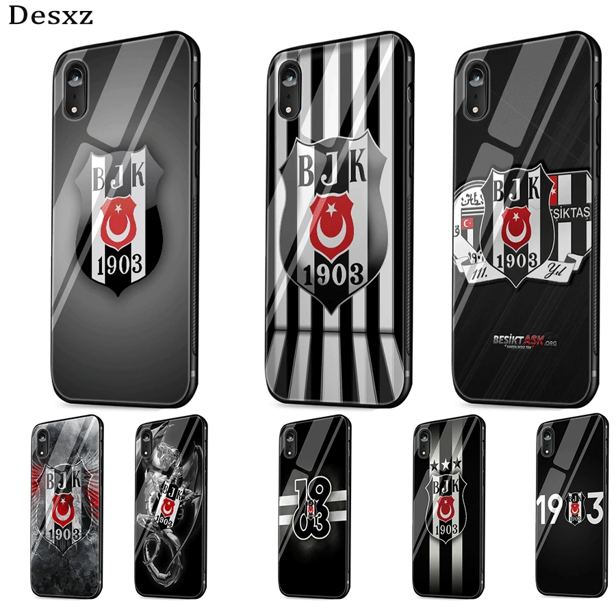Стеклянный чехол для iPhone 5 5S SE Desxz Besiktas BJK 6 6s 7 8 Plus X XR XS Max |