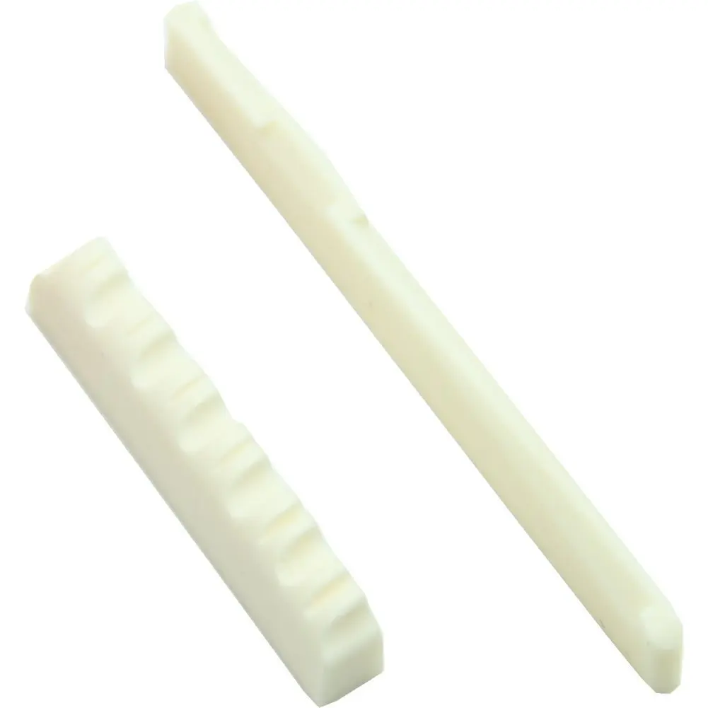 

SEWS 1Set Ivory Bone Bridge Saddle And Nut For 6 String Acoustic Guitar