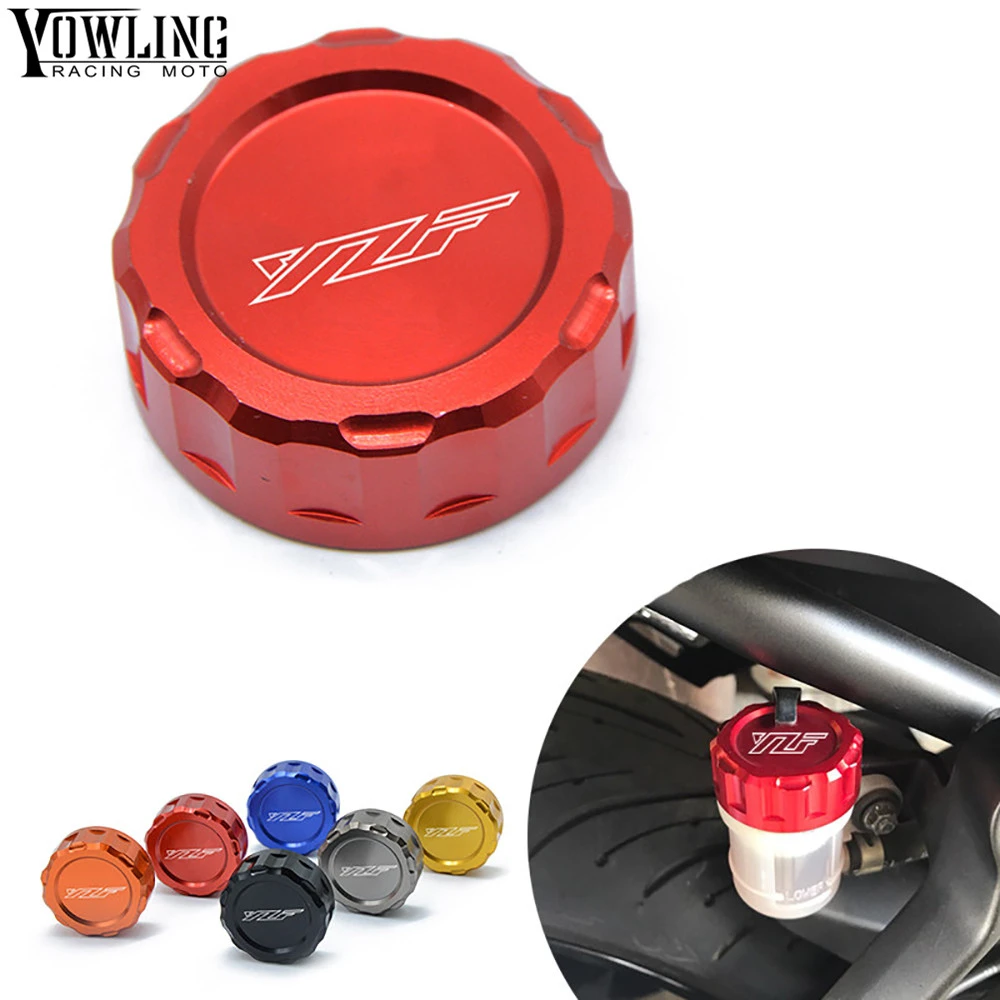 Motorcycle Brake Fluid Reservoir Cap Cover For Yamaha YZF R1 2009-2014