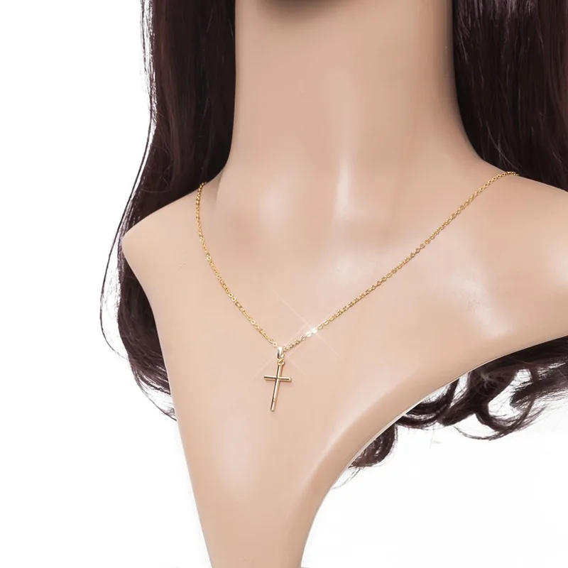 AKOLION Лидер продаж Серебряный крест ювелирные ожерелья с кулоном Модные женские 925 ожерелье