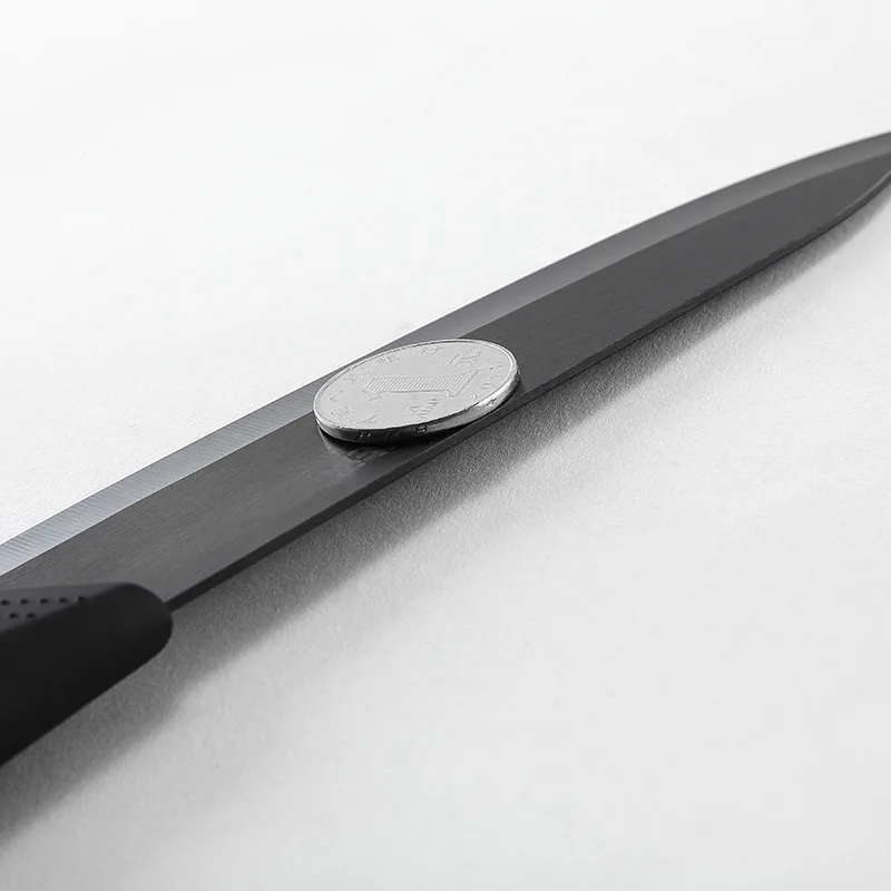 Кухонные керамические ножи " 4" " 6" нож шеф-повара для нарезки фруктов для очистки овощей Черный инструмент для ножей с защитным покрытием кухонные аксессуары