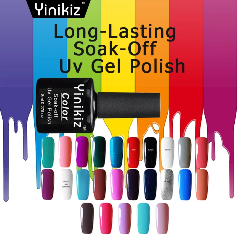 Buy Yinikiz 8ml Natural UV Gel Nail Polish Soak Off