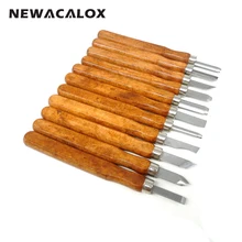 NEWACALOX DIY Chisel Scorper Sculpture 11PCS Carving Tools Multi function Wood Hobby Knife CRAFTS ARTS Hand