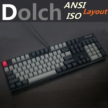 

Dolch Thick PBT key cap ANSI ISO layout 104 87 61 OEM Profile Keycap For Cherry MX Switches keycaps