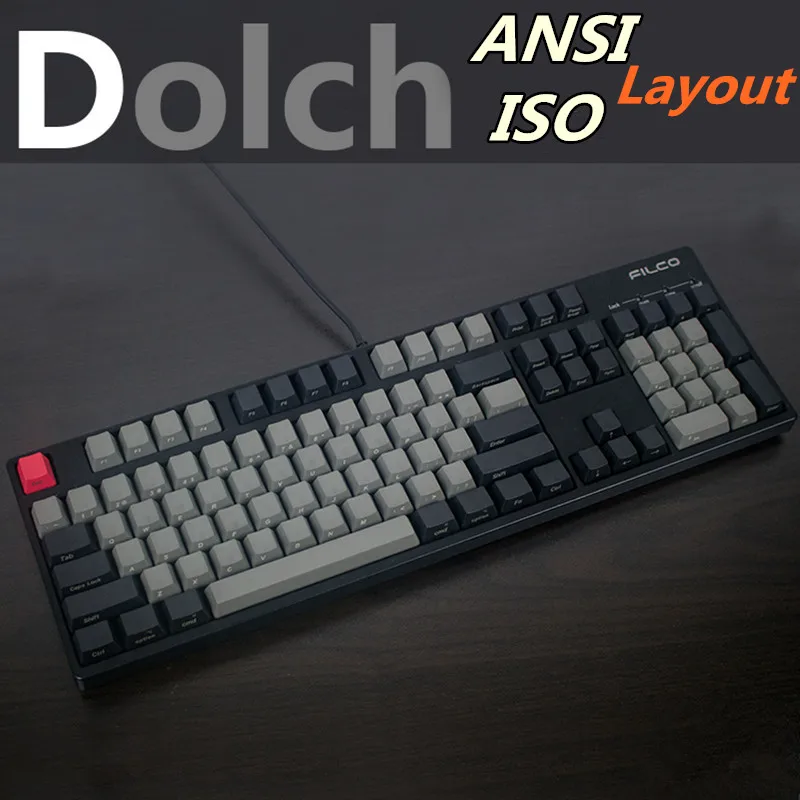 Продажа Dolch толстый PBT ключ крышка ANSI ISO раскладка 104 87 61 OEM профиль Keycap для Cherry MX переключатели keycaps