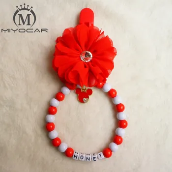 

MIYOCAr Personalised --Any name stunning red bling lovely baby pram charm baby rattle for baby boys girls ideal gift