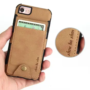 

Shockproof Case for Apple iPhone 6 6S 7 8 Plus Case Coque iPhone 8Plus Case Cloth Card Slot for Etui iPhone 6Plus Cover iPhone6