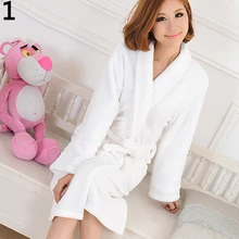 Мужские и женские свободные длинные пижамы удобный коралловый халат из флиса халат для спа