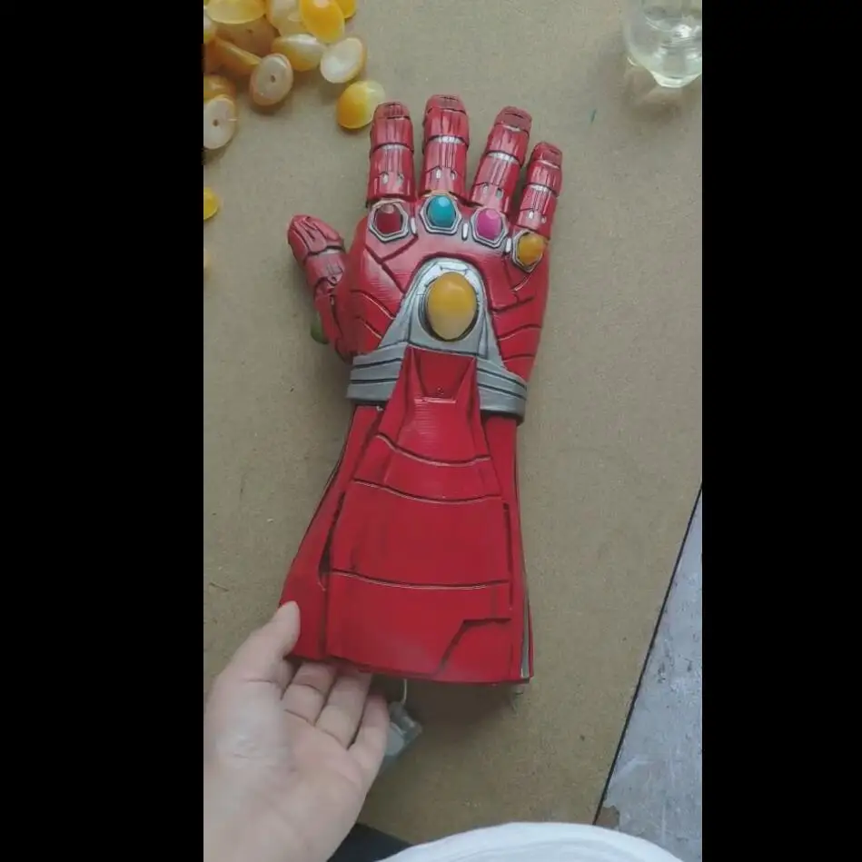 Endgame Iron Man Nano Gauntlet - Thanos Infinity Gauntlet Armor - Tony Stark Cosplay Gloves - PVC LED Light Props image 3