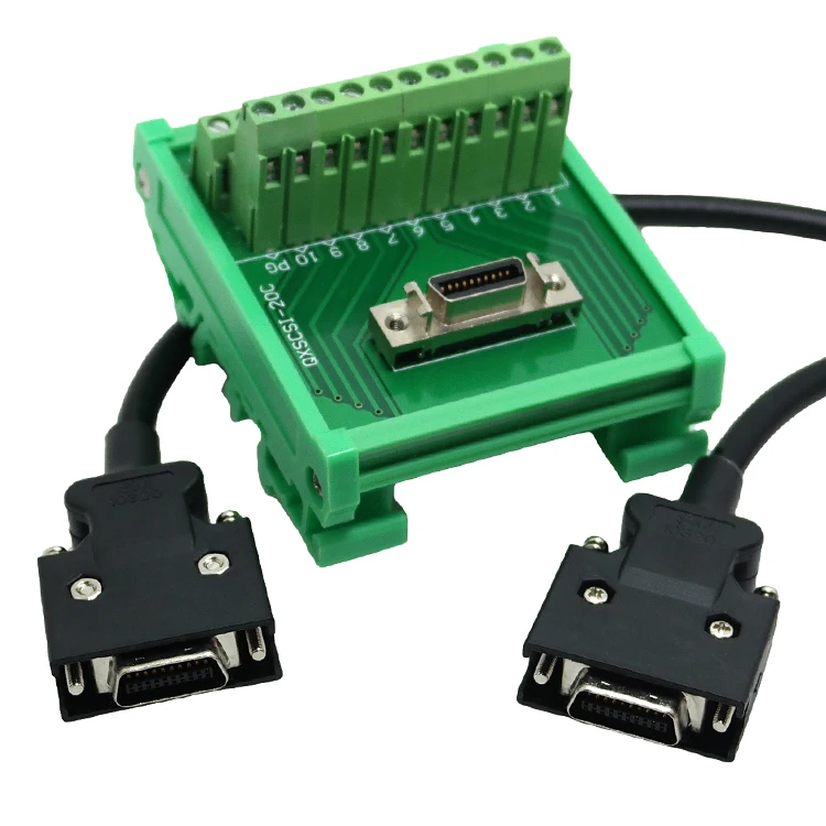 

Universal SCSI 20 breakout board terminal block interface with SCSI20 20P cable