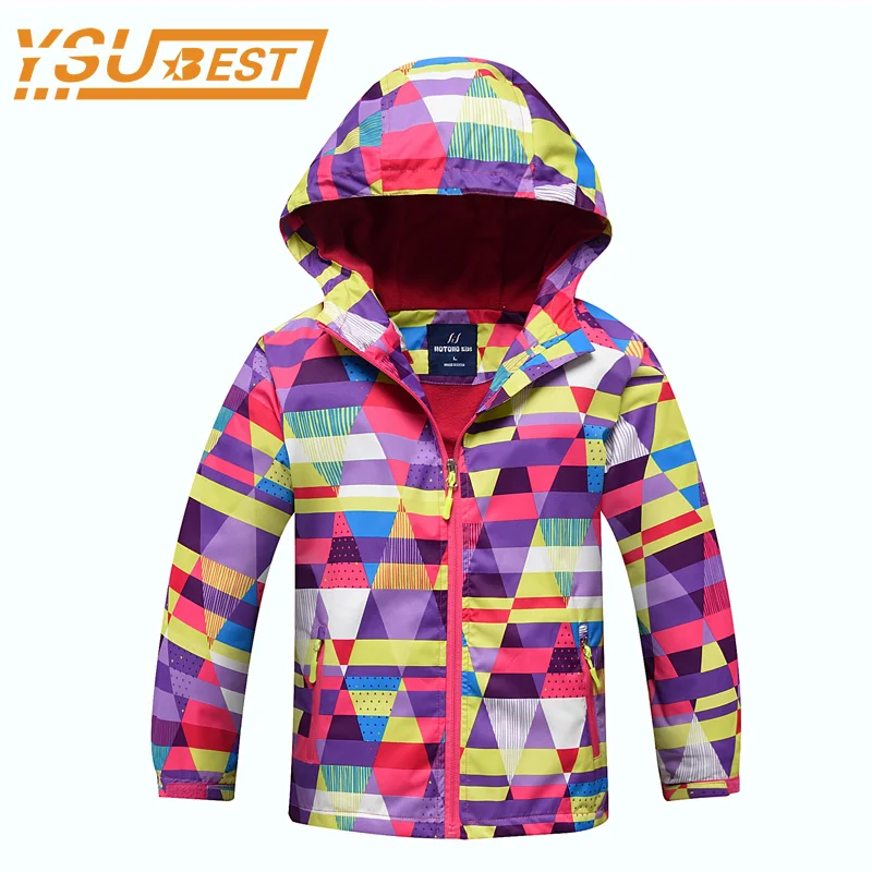 

2019 Spring Autumn Winter Kid Girls Coats Girl Jacket Polar Fleece Sport Casual Children Jackets Double-deck Waterproof Jackets