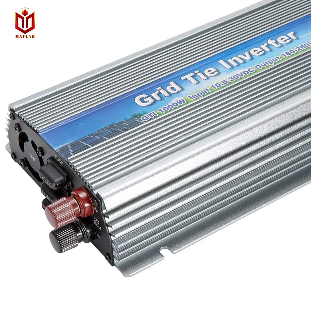

MAYLAR@10.5-30v 1000W Solar High Frequency Pure Sine Wave Grid Tie Inverter Output 90-140V power inverter For Alternative Energy